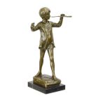 Bronzefigur Peter Pan, H. 32 cm, Märchenfigur, Jungenfigur, Sammlerfigur, A BRONZE SCULPTURE OF PETER PAN