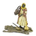 Bronzefigur arabischer Jäger, H. 14,6 cm, mehrfarbig, Dekofigur, Sammlerfigur, A BRONZE SCULPTURE OF AN ARAB HUNTER