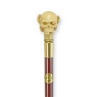 Gehstock, L. 87,5 cm, Polyresin-Griff mit Totenkopf, Spazierstock, Gehstock, Handstock, A RESIN-HANDLED WALKING STICK