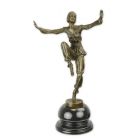 Bronzefigur tanzende Scheherazade, H. 38,7 cm, persische Märchenfigur, Tanzfigur, Sammlerfigur, Dekofigur, A BRONZE SCULPTURE OF SCHEHERAZADE