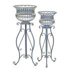 2er-Set Pflanzständer, Eisen, A PAIR OF IRON PLANTERS ON STAND