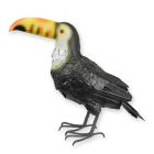 Eisenfigur Tukan, mehrfarbig, Höhe 44,5 cm, Gartenfigur, Vogelfigur, AN IRON TUCAN