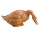 Impruneta Terracotta, Anatra Collo Basso, Gans, Figur, Tierfigur, Vogel