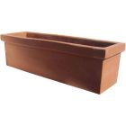 Galestro Terracotta, Cassetta Liscia, Blumenkasten, rechteckig, länglich, schlicht, groß, Rechtecktopf, Terracottatopf