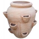 Galestro Terracotta, Amfora con Tasche, Amphore mit Taschen, Pflanzgefäß