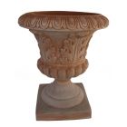 Galestro Terracotta, Coppa con Foglie d´Acanto, Kelch mit Blättermotiv, Pokal, Pflanzgefäß