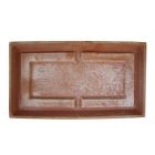 Galestro Terracotta, Sottovasi, Unterteller, rechteckig, Topfuntersetzer, Rechteckteller