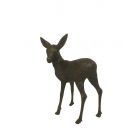 Bronzefigur Hirschkalb, Hirsch, Hirschfigur, Bronzehirsch, Bronzetier, Tierfigur, Gartenfigur, Wildtier