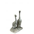 Bronzefigur Entenpaar, Ente, Entenfigur, Bronzetierfigur, Bronzeente, Bronze