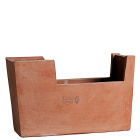 Impruneta Terracotta, Componinverde II, Blumenkasten, Pflanzstein, rechteckig, kombinierbar, stapelbar, schlicht, modern, grau, Rechtecktopf, Terracottatopf