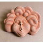 Galestro Terracotta, Maschera Vento, Maske Wind, Wandbild, Wanddekoration