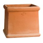 Impruneta Terracotta, Cassetta Quadrata Liscia, Blumenkasten, quadratisch, schlicht, Vierecktopf, Terracottatopf