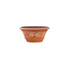 Vaso ovale in terracotta galestro con limoni