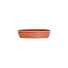 Vaso ovale liscio in terracotta Galestro, 55 × 21 × 12 cm