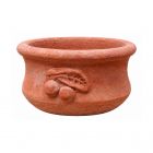 Terracotta Galestro – Ciotolina Con Ciliegie – H 7 × D 13 cm
