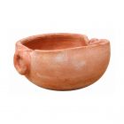 Terracotta Galestro – Ovale Basso Con Anelli – H 7 × D 14 × L 16 cm