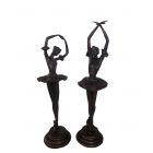 Gusseisen Figur, Ballerina-Paar, Frauen, Gartendekoration, Dekoration