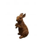 Gusseisen Figur, aufrecht sitzender Hase, Tierfigur, Tier