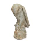 Kunststeinfigur Eule, Höhe 48 cm, Gartenfigur, Dekofigur, antiker Stil, AN ANTIQUE STYLE MGO SCULPTURE OF A TAWNY OWL