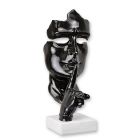 Dekofigur Maske "Speak No Evil", H. 42 cm, schwarz, Polyresinfigur, Kunstfigur, Filmfigur, A RESIN "SPEAK NO EVIL" MASK - BLACK