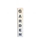 Eisenschild "Garden" (Garten), Vintage-Stil, Wandschild, Hinweisschild, Gartenschild