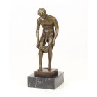 Bronzefigur männlicher Akt, Nacktfigur, Erotikfigur, Männererotik, A BRONZE SCULPTURE OF A MALE NUDE