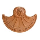 Impruneta Terracotta, Meridiana Sole Luna, Sonnenuhr, groß, Terracottasonnenuhr, Reliefwandbild, Wanddekoration, Terracottarelief, Terracottadekoration, Gartendekoration