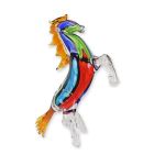 Statuina di animale in vetro Cavallo in stile Murano, Statuina di cavallo, UNA STATUETTA DI VETRO IN STILE MURANO RAFFIGURANTE UN CAVALLO