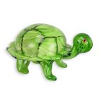 Glastierfigur Schildkröte im Murano-Stil, A MURANO STYLE GLASS FIGURINE OF A TURTLE