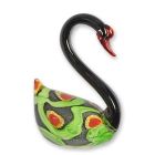 Glasfigur Schwan, H. 34,5 cm, Muranoglas-Stil, Tierfigur, Dekofigur, Schwanenfigur, A MURANO STYLE GLASS FIGURINE OF A SWAN