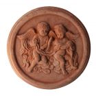 Impruneta Terracotta, Pannello con Angeli, Wandbild, Relief mit Engeln