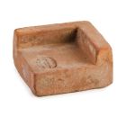 Impruneta Terracotta, Supporto Cassetta, Box, Viereckfuß, Topffuß, Fußuntersetzer