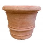 Galestro Terracotta, Vaso Liscio Orlato, Blumentopf, Vase, rund, schlicht, Terracottatopf