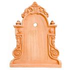 Galestro Terracotta, Pannello Mirella, Wandpanel mit Verzierung, Panel für Wandbrunnen, Brunnenplatte, Brunnenauslauf