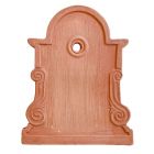Galestro Terracotta, Pannello Impero, Wandpanel mit Verzierung, Panel für Wandbrunnen, Wandbild, Brunnenplatte, Brunnenauslauf