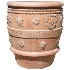 Impruneta Terracotta, Conca Snella Antica, runder Pflanztopf, Blumentopf, Becken
