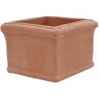 Galestro Terracotta, Cubo Liscio, Blumenkasten, quadratisch, schlicht, klein, Vierecktopf, Blumentopf, Terracottatopf