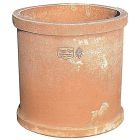 Impruneta Terracotta, Cilindro con Bordi, runder Pflanztopf, Blumentopf, Vase