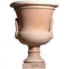 Impruneta Terracotta, Alzata a Campana con Manici, Glockenpokal mit Griffen