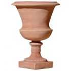 Impruneta Terracotta, Alzata Liscia, schlichter Pokal, Vase