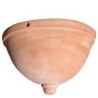 Impruneta Terracotta, Vaso pensile liscio, Hängetopf, Blumenampel, rund, schlicht, Terracottatopf