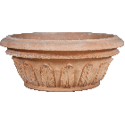 Impruneta Terracotta, Vasi Ciotola C/Foglie, Pflanzschale