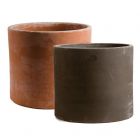 Impruneta Terracotta, Vaso Enrico senza Bordo, Zylinder, Blumentopf, Pflanztopf, Topf