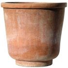Impruneta Terracotta, Vaso con Piedino Liscio, runder Pflanztopf, Blumentopf, Vase