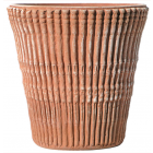 Impruneta Terracotta, Vaso Bambu, runder Pflanztopf, Blumentopf, Vase