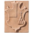 Impruneta Terracotta, Stemma Buondelmonti, Wappen, Wandbild, Dekoration, Relief