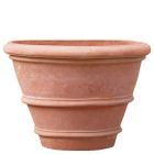 Impruneta Terracotta, Vaso Bearesi con Orli, Wandtopf mit Streifen, Pflanzgefäß