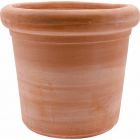 TerrArte Terracotta, Cilindro Alto Garden, runder Pflanztopf, Blumentopf