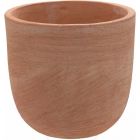TerrArte Terracotta, Vaso Moderne, schlichtes Pflanzgefäß, Blumentopf, Pflanztopf