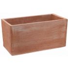 TerrArte Terracotta, Cassetta Moderne, Blumenkasten, rechteckig, länglich, schlicht, modern, Rechtecktopf, Terracottatopf
